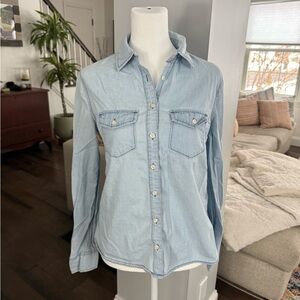 Aeropostale Light Blue Denim Shirt